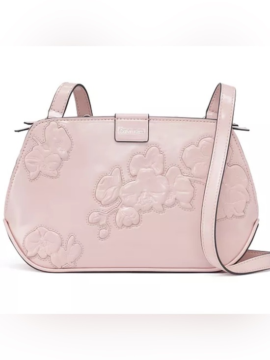 Calvin Klein Handbags - Calvin Klein Audrey Floral Emboss Crossbody
